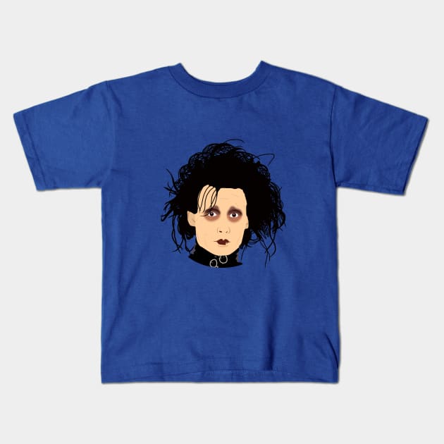 Edward Scissorhands Kids T-Shirt by ElviaMontemayor